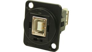 USB Adapter in XLR Housing, USB-B 2.0 - USB-A 2.0
