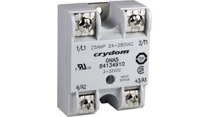 Solid State Relay Single Phase, GNA5, 1NO, 25A, 280V, Screw Terminal