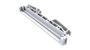 DIN Rail Support End Section with Foot, Euro, 11.4x119.5x26.6mm, Grey, Polyamide, IP20