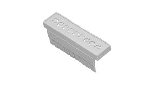 Terminal Guard 5.08mm Perforated Holes Size 3 52.8mm Polycarbonate Light Grey
