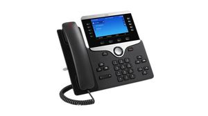 IP Telephone with Multiplatform Firmware, 2x RJ45 / RJ9, Black