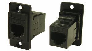 Panel Feedthrough Connector, CSK, RJ12 Socket - RJ12 Socket