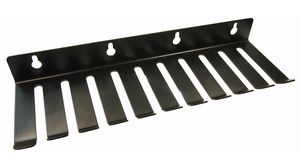 Cable Rack with 10 Slots, Black