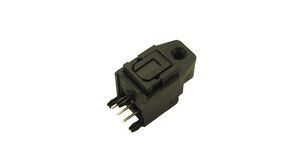 Optical Connector, Right Angle, Socket, Black
