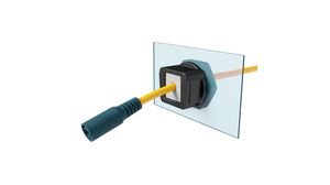 Cable Entry Frame, Polycarbonate, Grey, 20.5mm