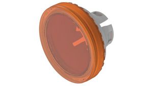 Switch Lens Round 19.7mm Orange Transparent Plastic EAO 84 Series