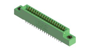 Card Edge Connector, Socket, Straight, Contacts - 36, Rows - 2