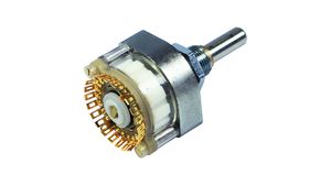 04 Series Selector Switch, 1 Wafer, Shorting, 1 Poles, 24 Positions, 15°, Soldering Lugs