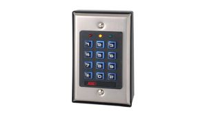 Numerická dveřní klávesnice s podsvícením, 42x72x117mm, Stříbrná