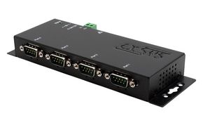 Serial Device Server, 100Mbps, Serial Ports - 4, RS232 Euro Type C (CEE 7/16) Plug