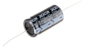 2200uF Aluminium Electrolytic Capacitor 63V dc, Axial, Through Hole