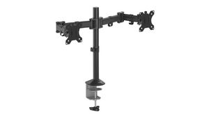 Adjustable Dual Monitor Arm, 75x75 / 100x100, 16kg