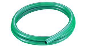 Food-Safe Tubing, 11mm, 16mm, Polyurethane, Green, 50m