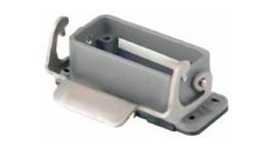 GWconnect STD - Standard Single Lever Bulkhead Mount Housing Die-cast Aluminum with 1 Lever Size 16A 66x16 Grey