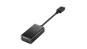 Adapter, USB-C Plug - VGA Socket, 2560 x 1600, Black