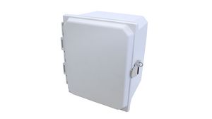 Type 4X Junction Box with Solid Snap Latch Cover, 210x156x255mm, Polyester, Grey