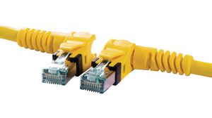 Industrial Ethernet Cable, PUR, 10Gbps, CAT6a, RJ45 Plug / RJ45 Plug, 0.5m