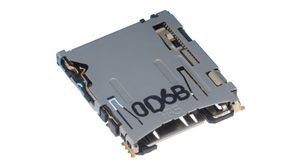 Speicherkartensteckverbinder, Push/Push, MicroSD, Pole - 8
