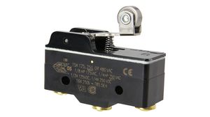 Micro Switch BZ, 15A, 1CO, 1.7N, Roller Lever
