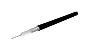 Coaxial Cable for Microwaves RG-403 LSZH 3.2mm 50Ohm Copper-Plated, Silver-Plated Steel Black 25m