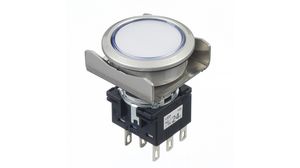 Illuminated Pushbutton Switch Momentary Function 2CO 30 V / 125 V / 250 V LED Pure White None