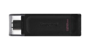 USB-Stick, DataTraveler 70, 128GB, USB 3.2, Schwarz