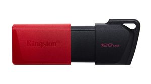 USB-Stick, DataTraveler Exodia M, 128GB, USB 3.1, Schwarz / Rot