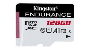 Karta pamięci, microSD, 128GB, 95MB/s, 45MB/s, Black / White