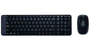 Keyboard and Mouse, 1000dpi, MK220, UK English, QWERTY, Wireless