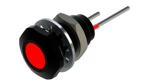 LED kehyksellä Punainen 6.35mm 1.9VDC 20mA