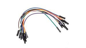 MIKROE-511, 150mm Insulated Breadboard Jumper Wire in Black, Blue, Brown, Green, Grey, Orange, Purple, Red, White,