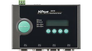 Serial Device Server, 100 Mbps, Serial Ports - 4, RS232