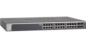 Ethernet-kapcsoló, RJ45 portok 24, Száloptikás portok 4SFP, 10Gbps, Felügyelt