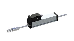Spring-Loaded Linear Potentiometer Position Sensor Voltage Divider 75mm 0.1% 5kOhm Clamp Mount Connector, M8, 3-Pin TRS