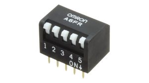 Piano DIP Switch, Short Lever, 2.54mm, PCB Pins