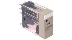 Plug In Power Relay, 230V ac Coil, 5A Switching Current, DPDT