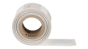 Label Roll, Vinyl, 25.4 x 1.25mm, 200pcs, White