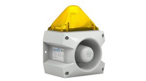 LED Buzzer PATROL Yellow Multiple Tones 48VDC 105dBA IP66 Surface Mount