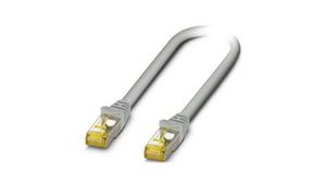 Cat6a Straight Male RJ45 to Straight Male RJ45 Ethernet Cable, Grey, 12.5m