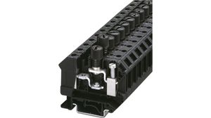Terminal Block, Screw, 2 Poles, 500V, 10A, 0.52 ... 16mm², Black