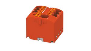 Terminal Block, Push-In, 7 Poles, 450V, 41A, 0.14 ... 10mm², Red