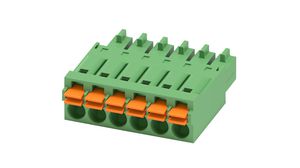 Pluggable Terminal Block, Straight, 3.5mm Pitch, 6 Poles