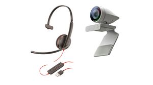 Webcam with Headset, Studio P5, 1920 x 1080, 80°, USB-A