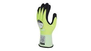 Ochranné rukavice odolné proti proříznutí, Nitril, Velikost rukavice 8, Černá / zelená, Pack of 60 Pairs