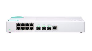 Ethernet-kytkin, RJ45-portit 8, Kuituportit 3SFP+, 10Gbps, Ilman hallintotoimintoja