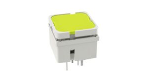 Tactile Switch with Yellow Lamp RF 15 H, 1NO, 2.9N, 15 x 15mm, Yellow