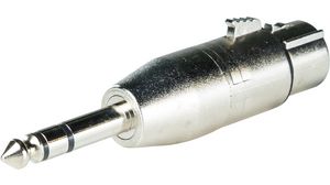 Stereolydadapter, Rett, XLR 3-pins sokkel - 6,3 mm plugg
