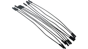 Jumper Wire, Female to Female, Pack of 10 pieces, 150 mm, Black