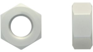 Zeskantmoer, M3, 2.4mm, Polyamide