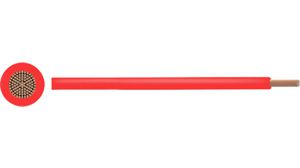 Stranded Wire PVC 0.75mm² Bare Copper Red H05V-K 100m